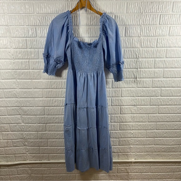 Hill House Nesli Nap Dress - Blue Sparkle Large - Picture 5 of 8